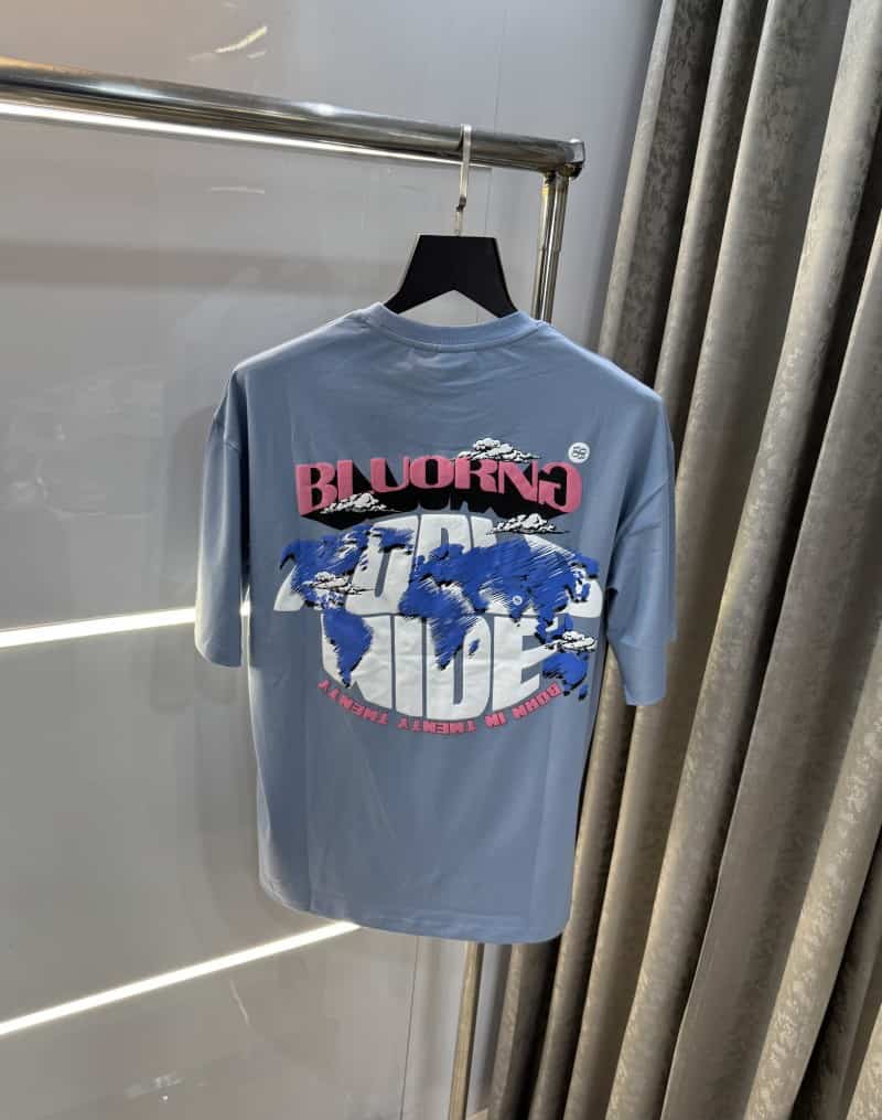 Bluorang Blue Imported Oversized T-Shirt