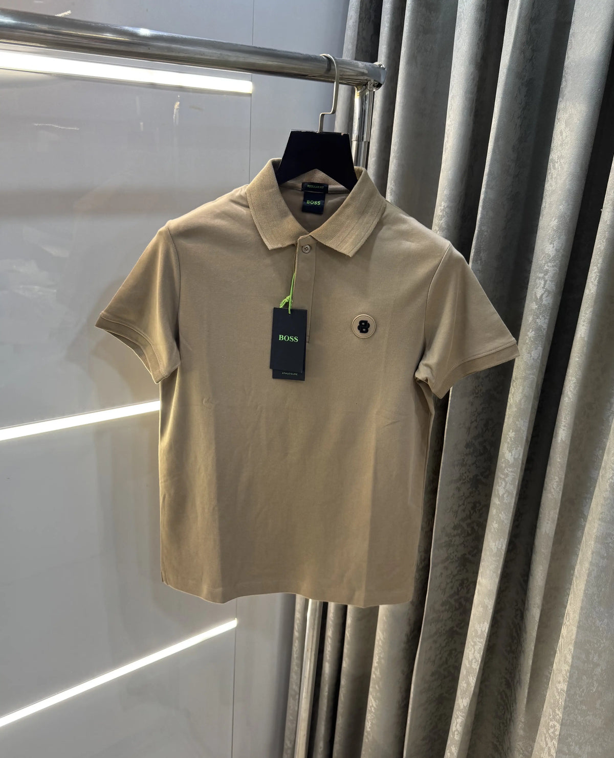 Hugo Bos s Beige Premium Polo T-Shirt