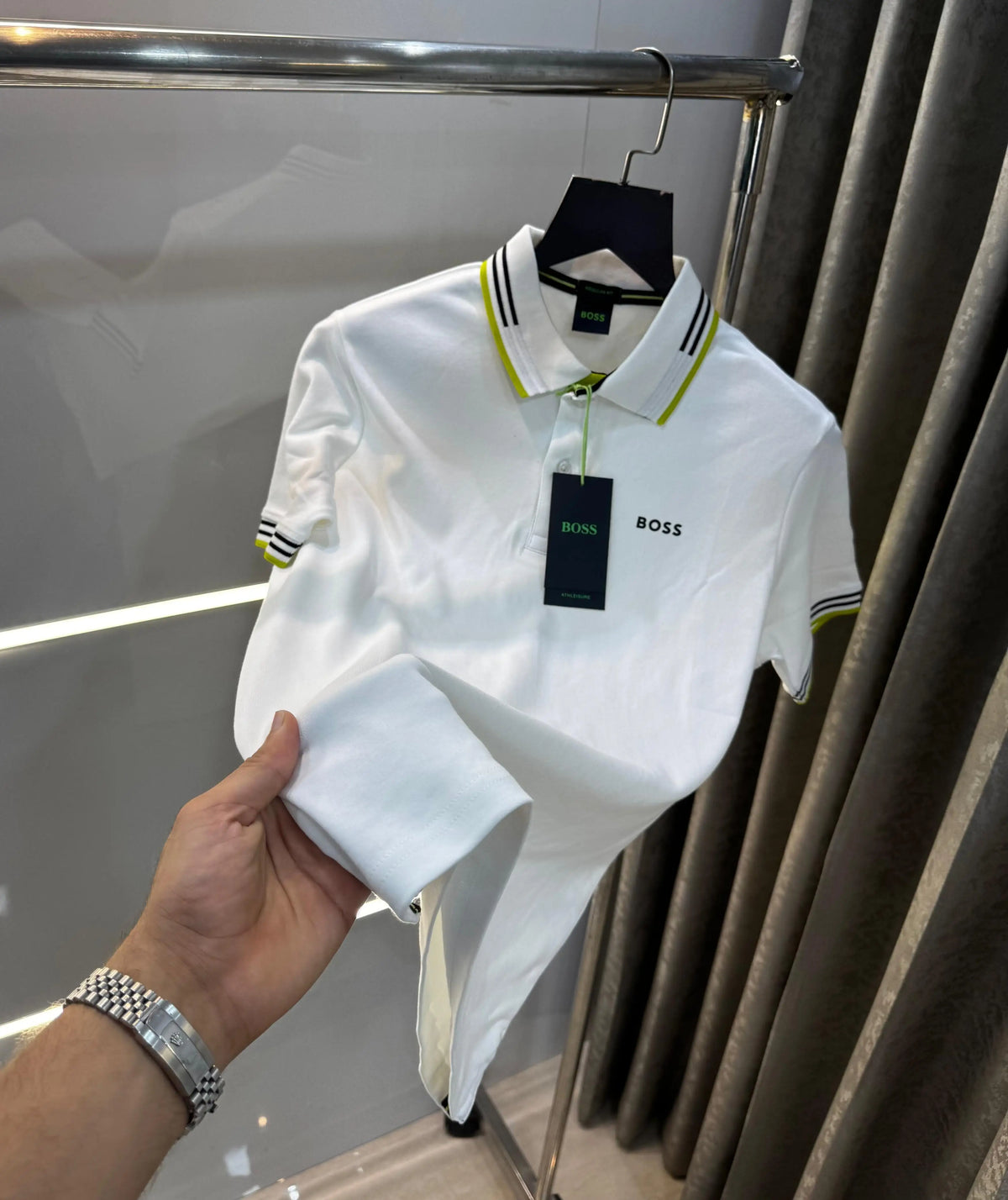 Hugo bos s White Classic Premium Polo T-Shirt