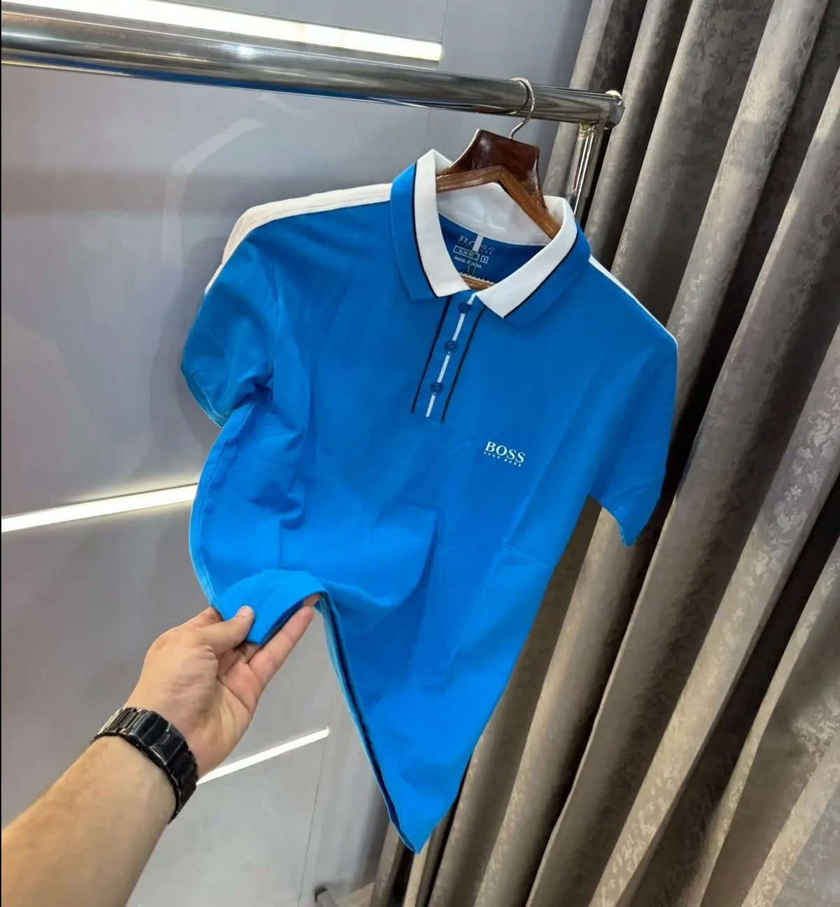 Hugo bos s Blue Classic Premium Polo T-Shirt