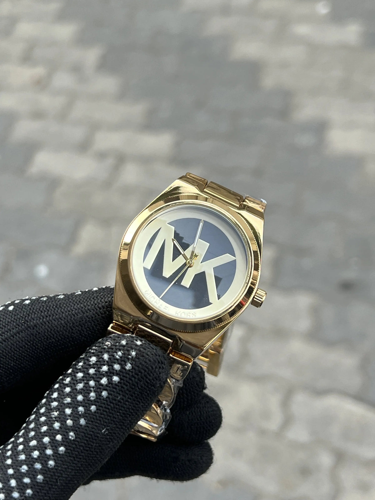 Micha_el Kors Ladies Gold Black
