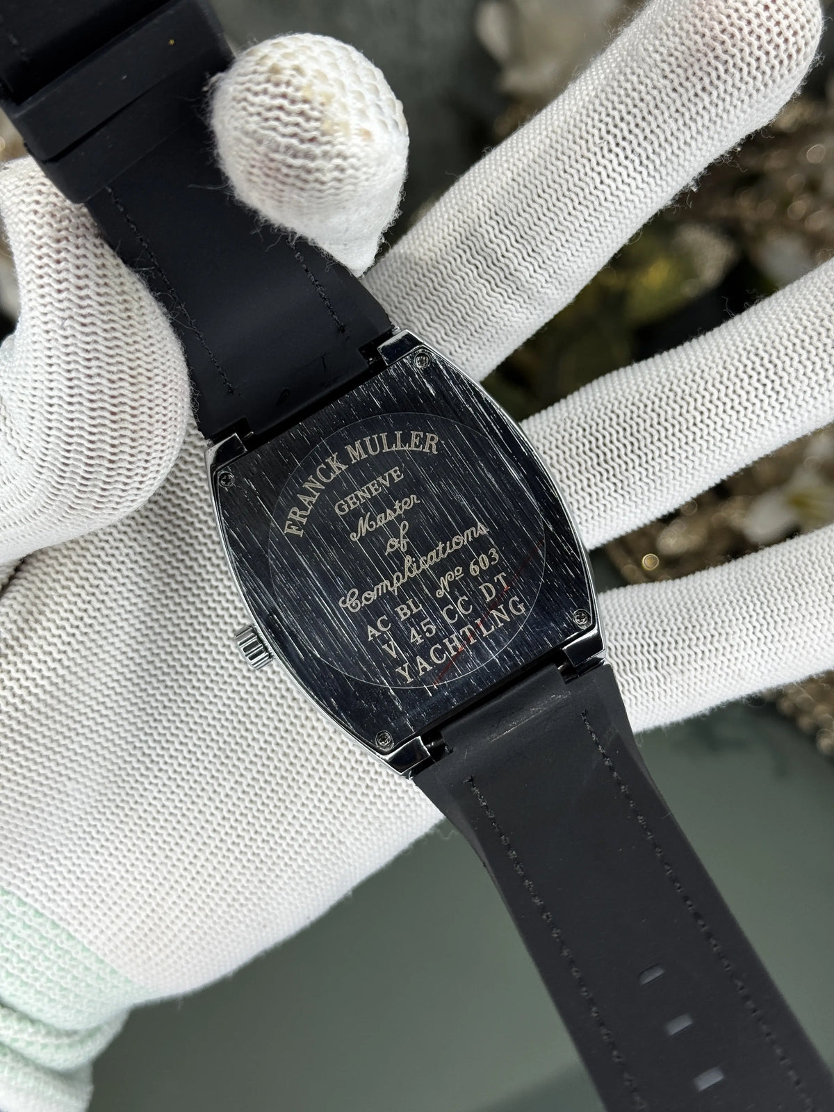 Frank Muller Vanguard Silver Black Premium Watch