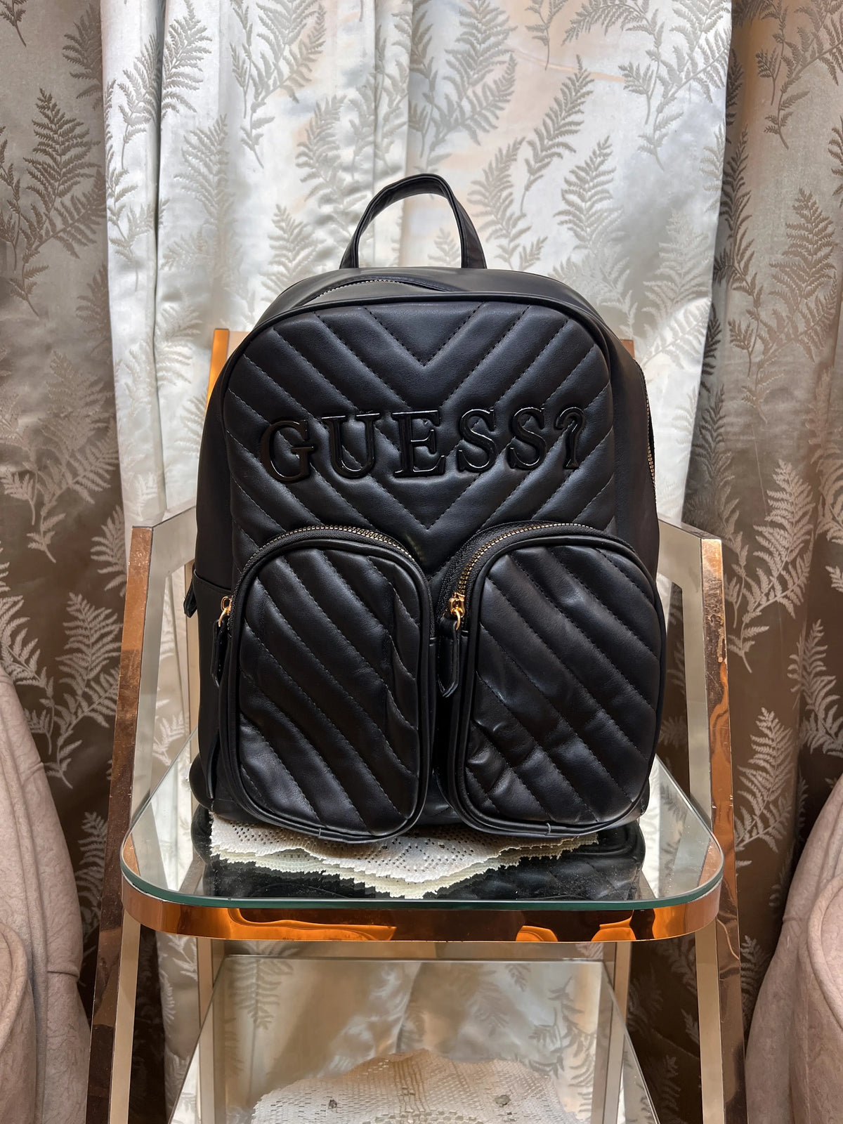 GUESS CASSIE QUILTED PREMIUM QUALITY IMPORTED BACKPACK