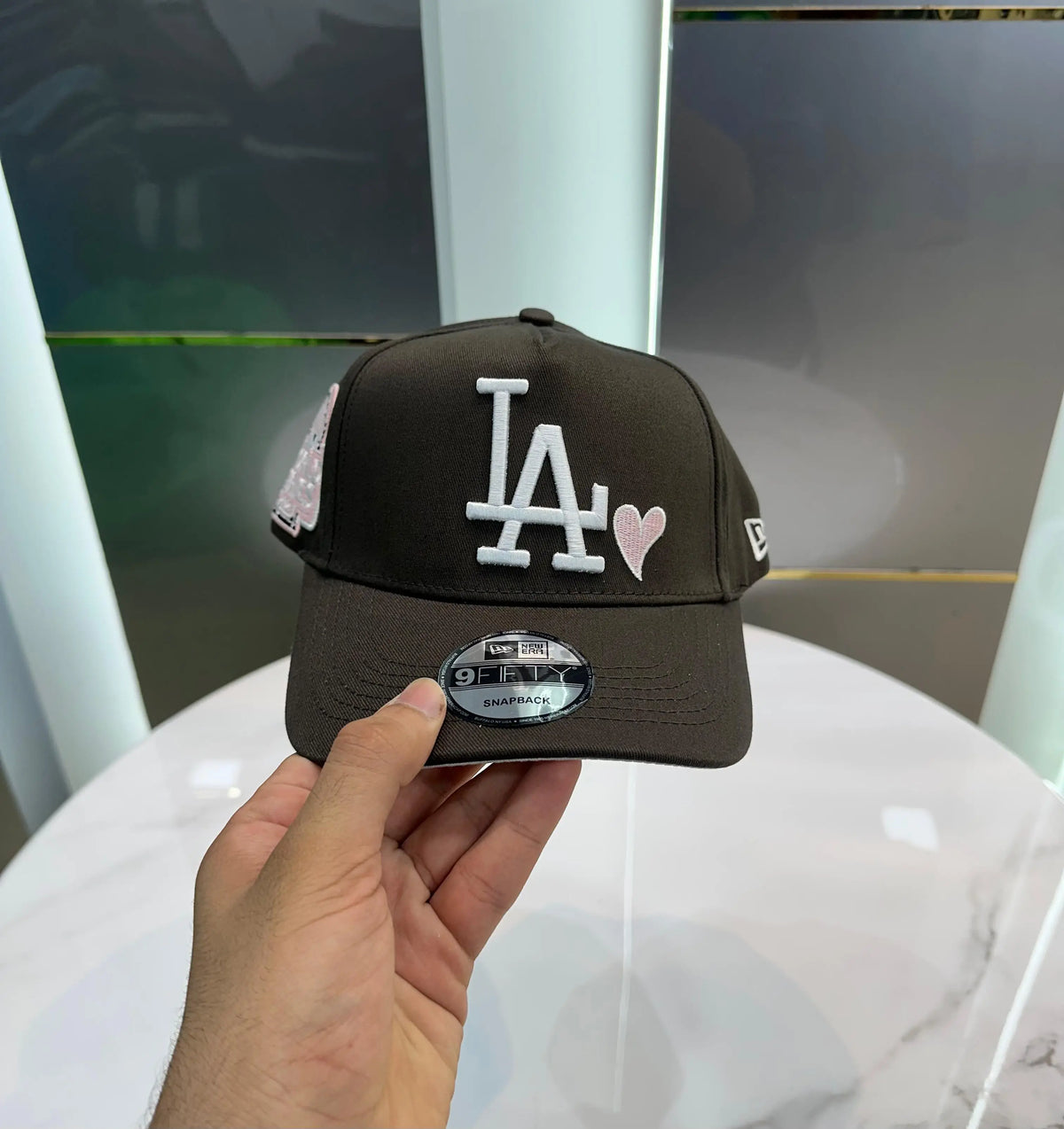 LA M Green Imported Cap