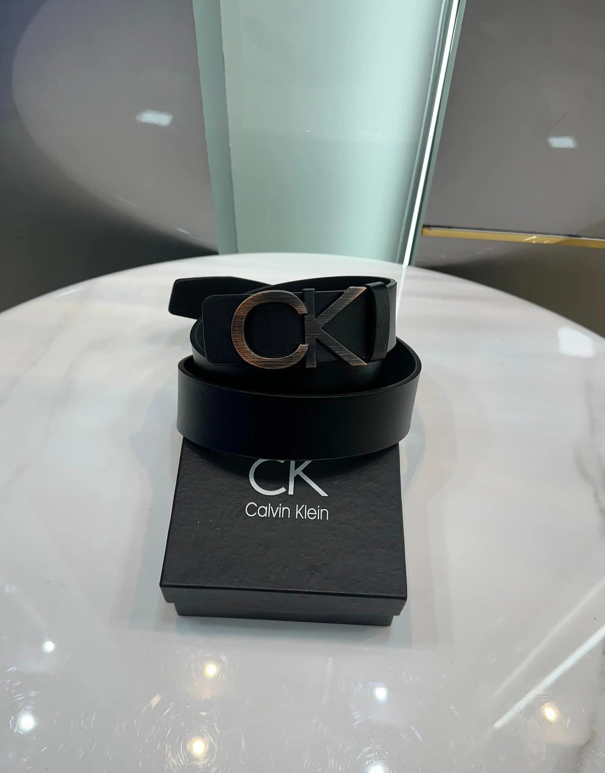 Calvin Klei n Bronze Black Premium Imported Belt