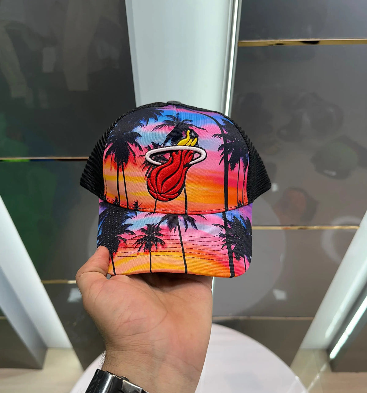 NBA Black Pink(Miami Heat)002 Premium Imported Cap