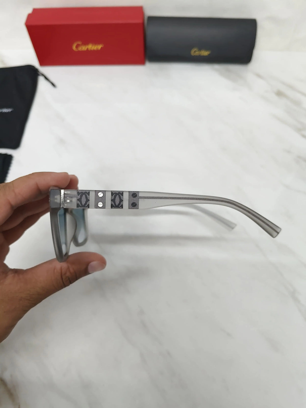 Cartier 1006 SMOKE GREY BLUE
