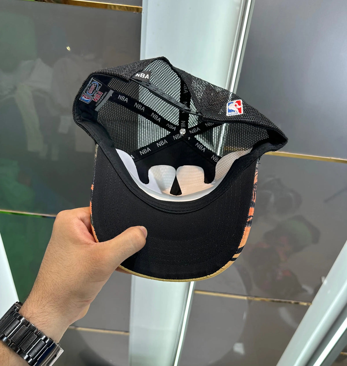NBA Black Orange 003 Premium Imported Cap
