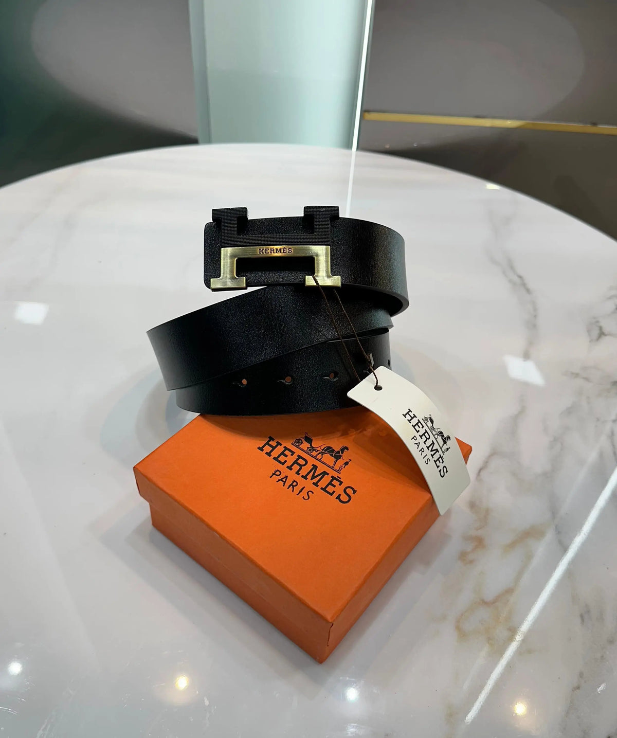 Hermes Black Gold Premium Imported Belt