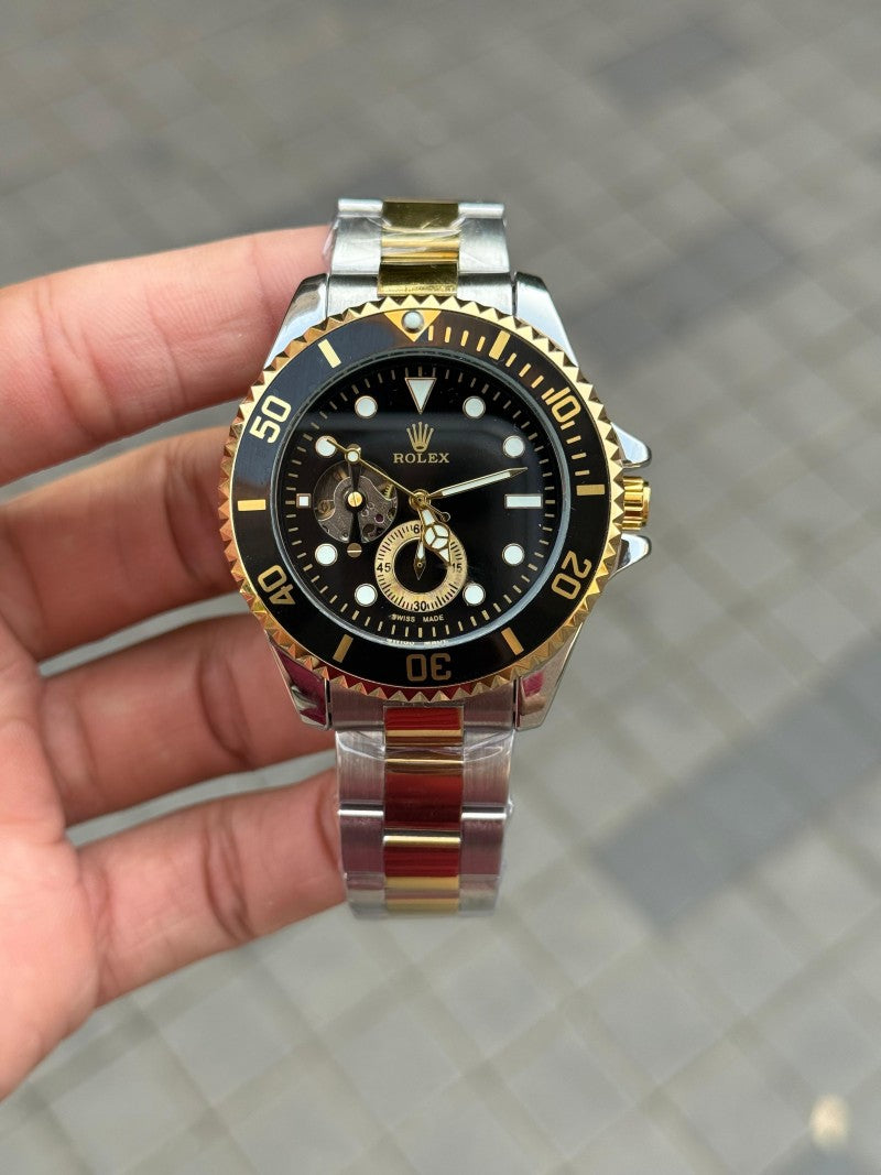 Role x Submarine Automatic Two Tone Black Dial