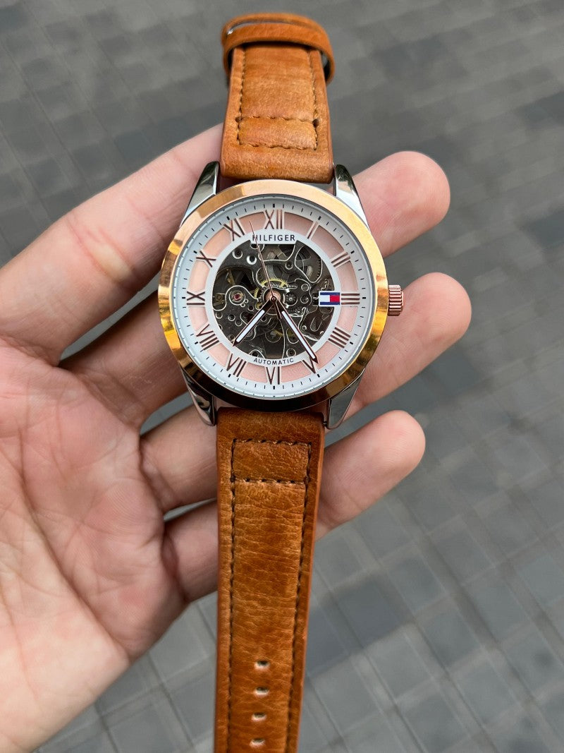 Tommy Hilfige r Automatic Leather Brown