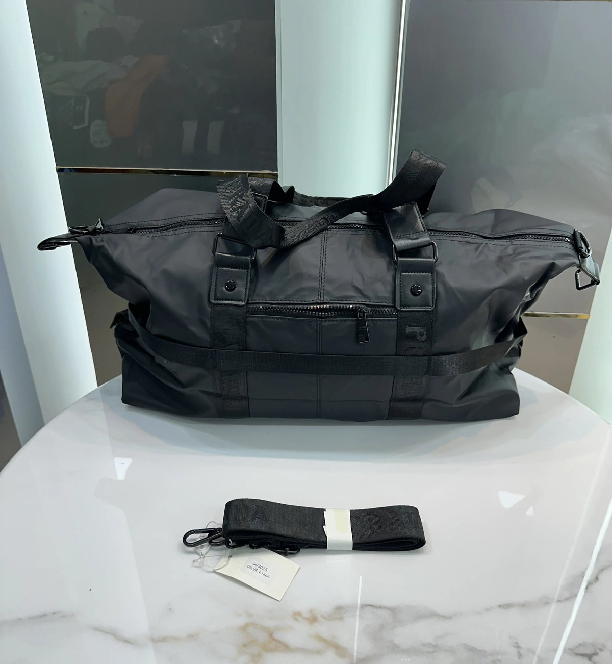 Prad a Pr3025 Black Luxury Imported Duffel Bag
