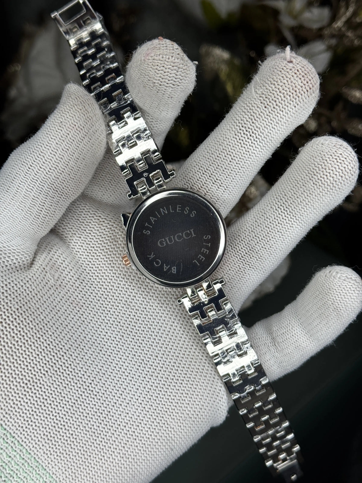 Gucc i Dual Tone Green Premium Watch