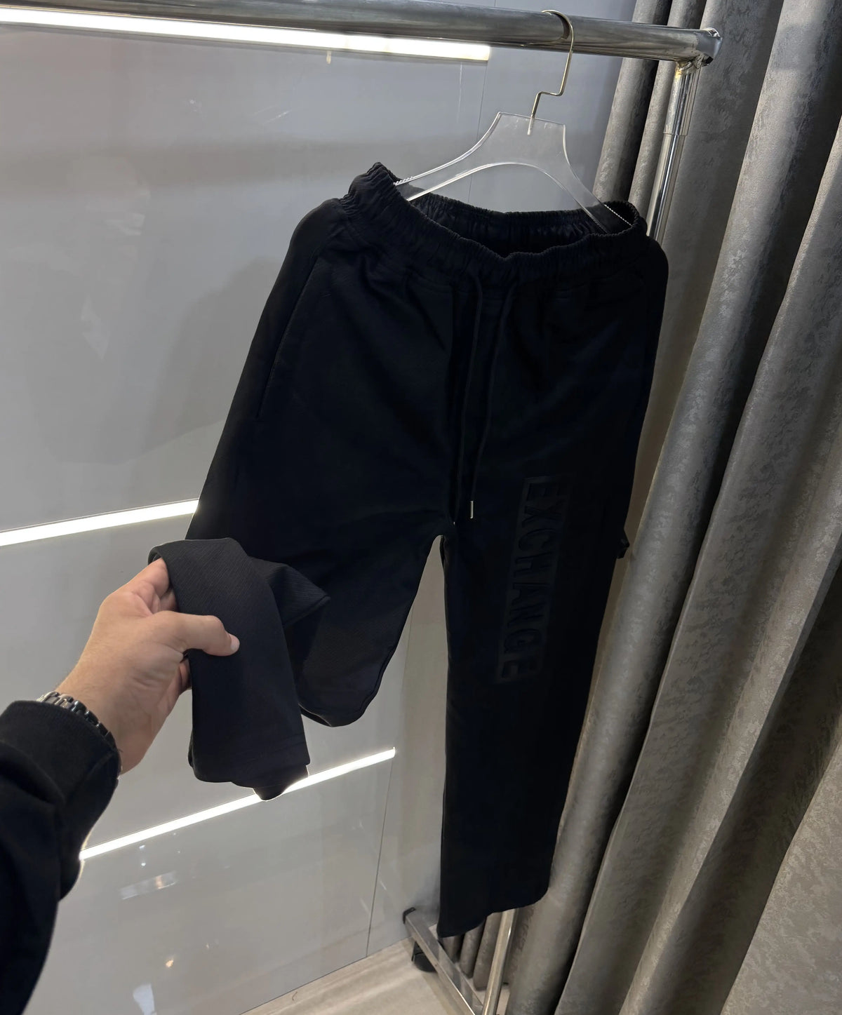 Armani Exchange Black Premium Trackpant