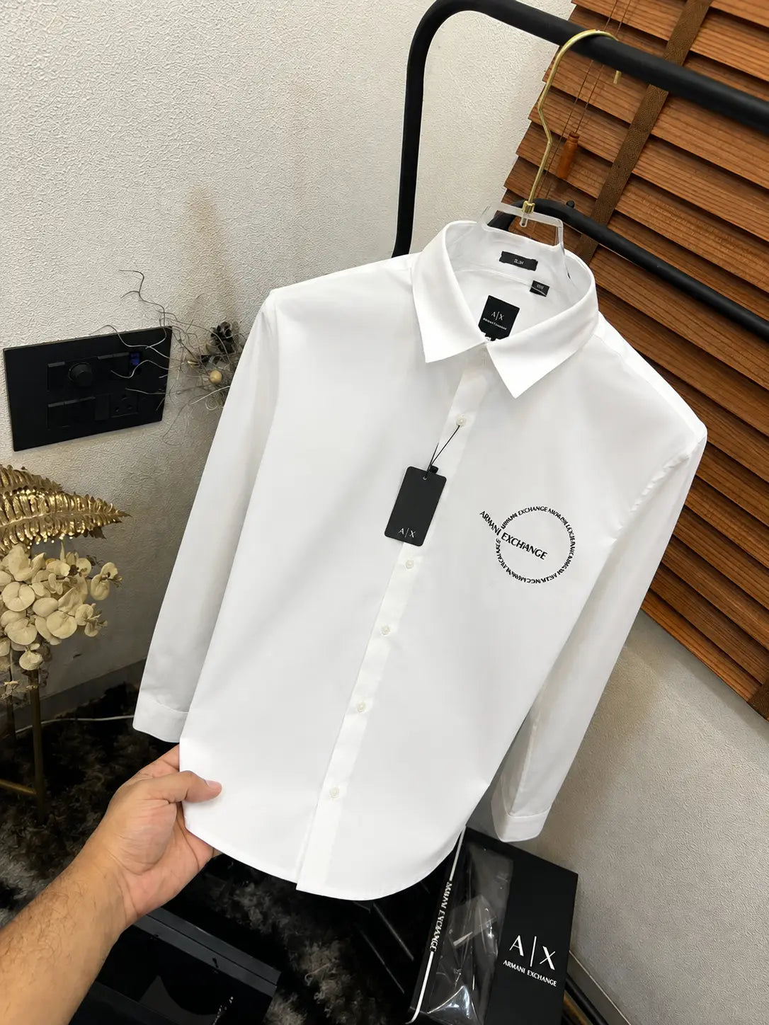 Arman_i Exchange Imported Cotton Premium Partywear Printed Shirt With Og Box & Bag (DN 605)