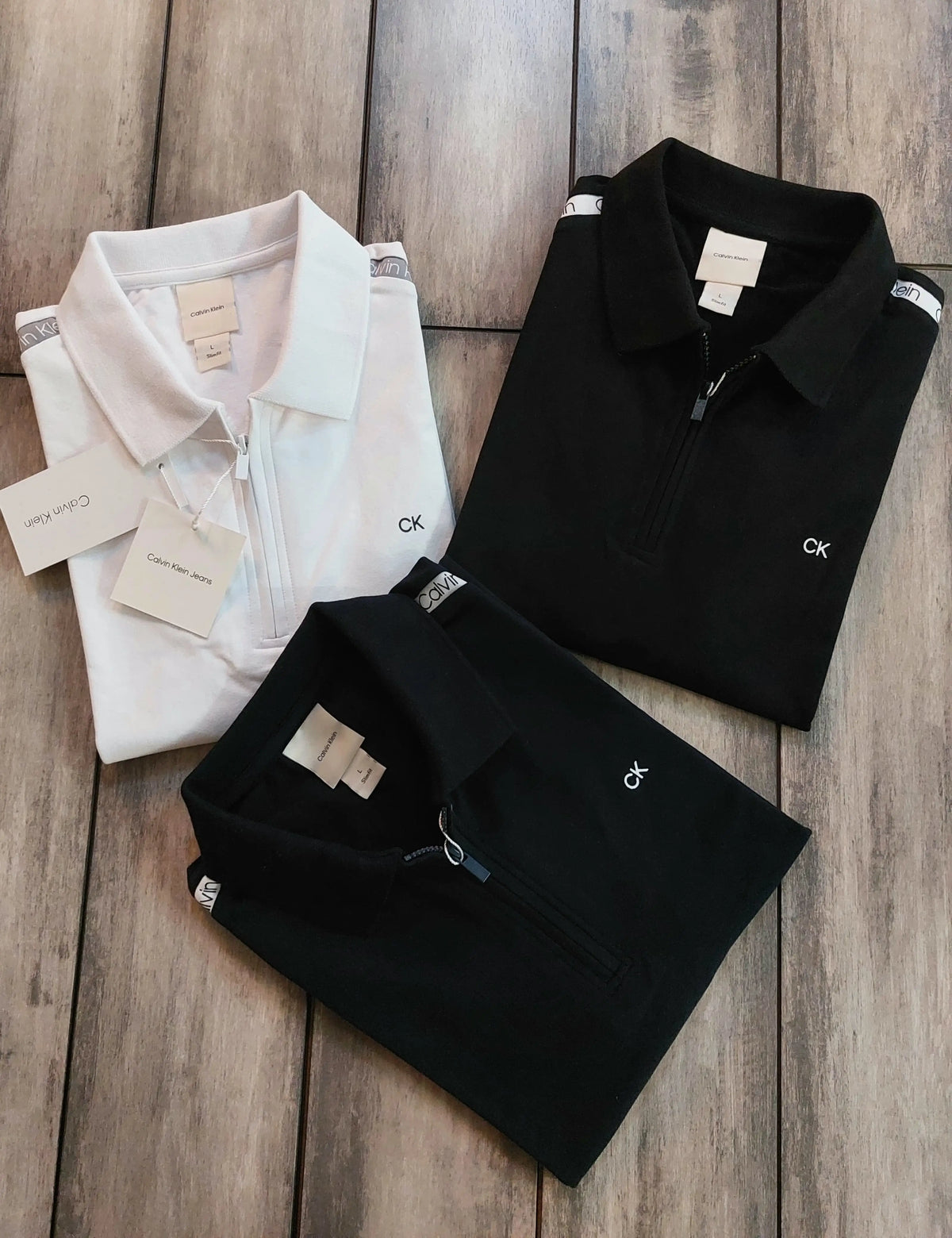 Calvin Klein White Premium Polo T-Shirt
