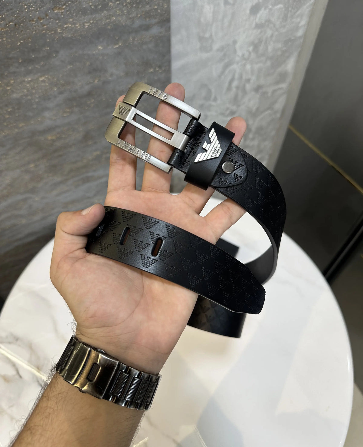 Georgio Arman i Premium Leather Imported Belt g230