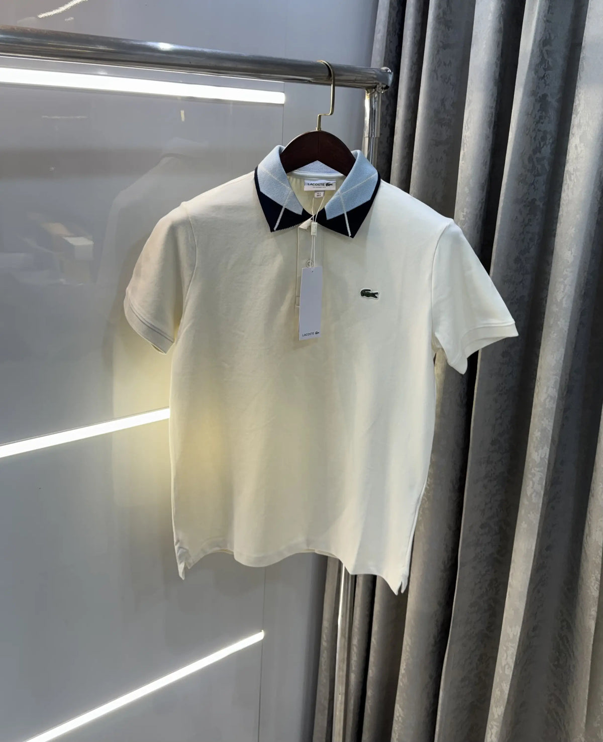 Lacost e Cream Logo Work Premium Polo T-Shirt