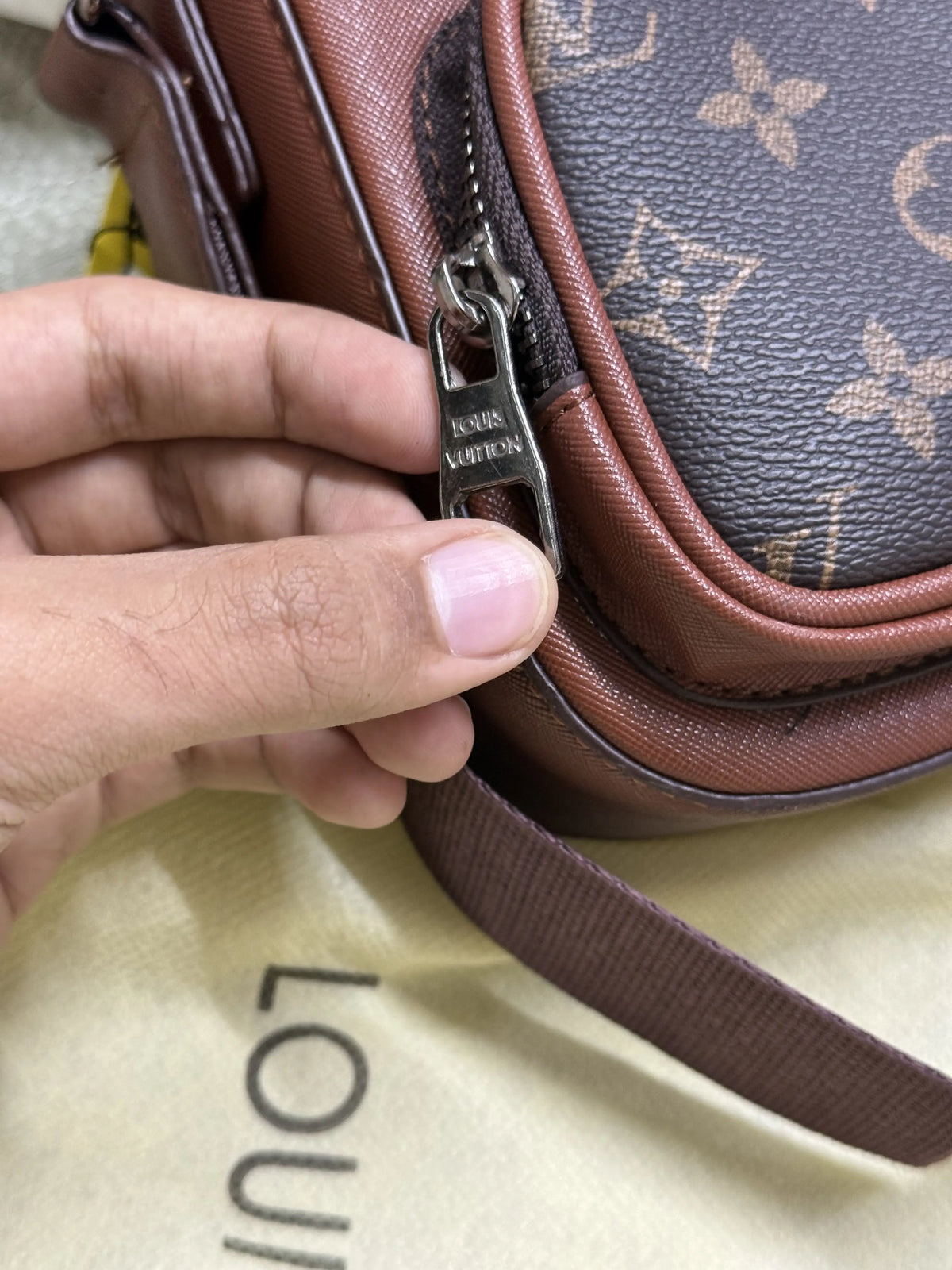 Louis Vuitton Crossbody brown sling bag