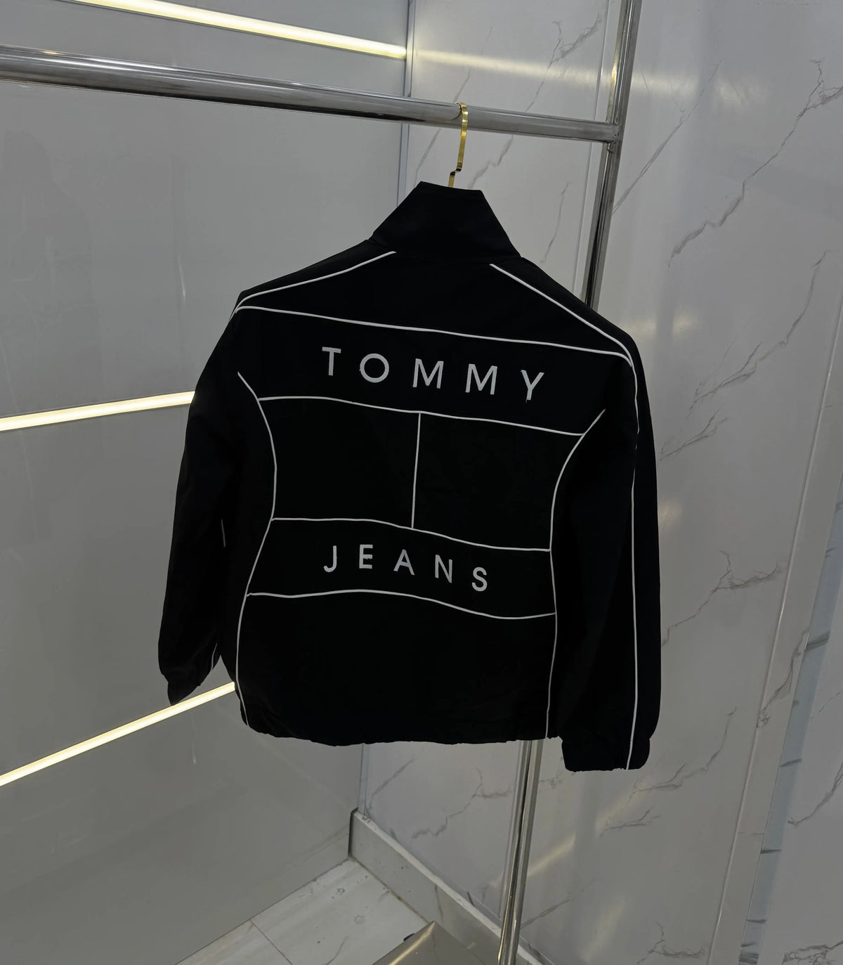 Tommy Hilfiger Black Imported Premium WindBreaker Jacket
