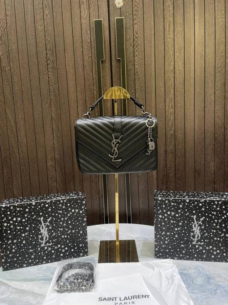 YSL SAINT LAURENT Collage Medium leather shoulder bag with box 966