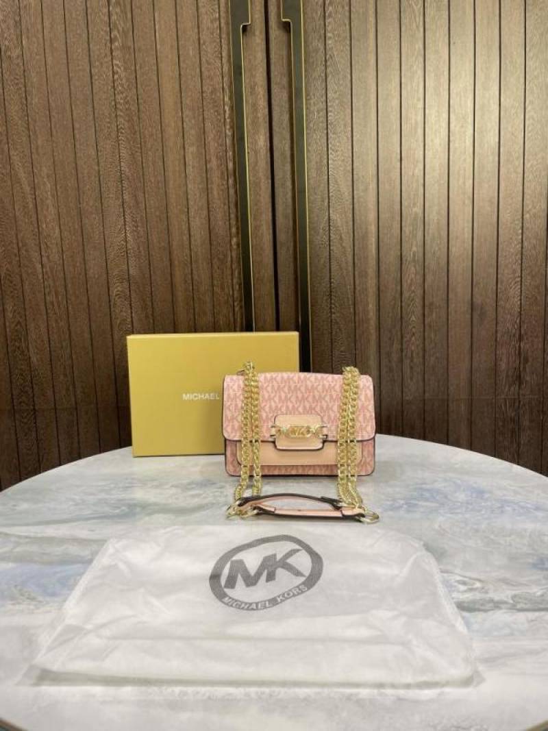 Michael kor heather mini leather crossbody bag with box 598