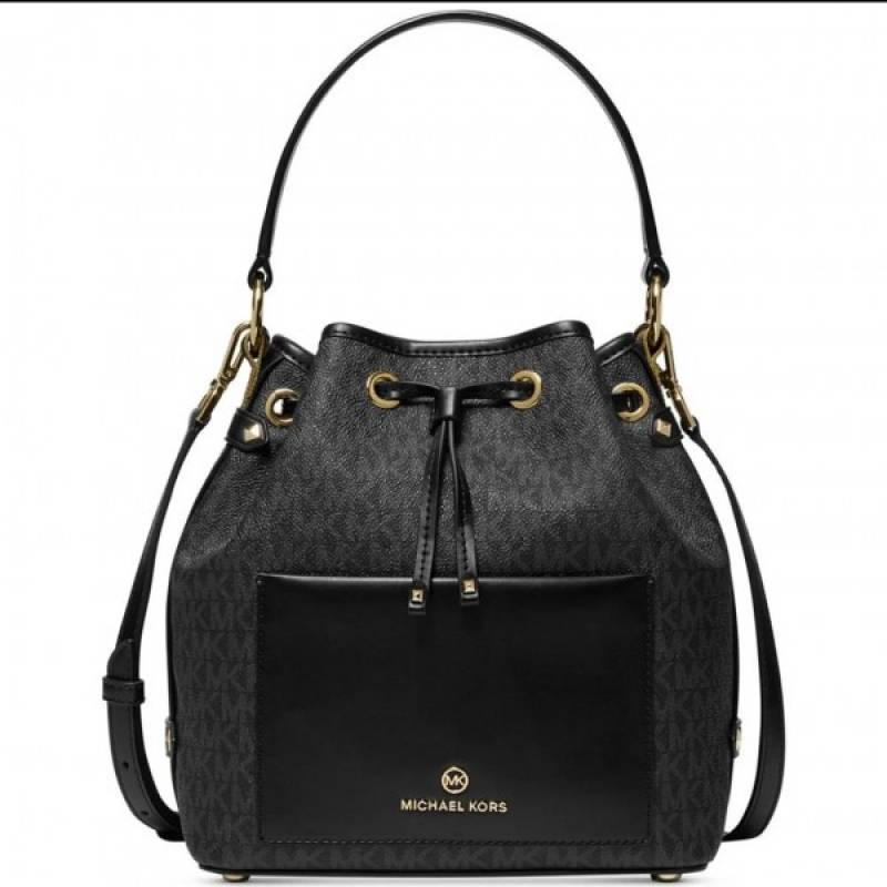MICHAEL kor MAEVE MEDIUM SIGNATURE LOGO BUCKET BAG 99