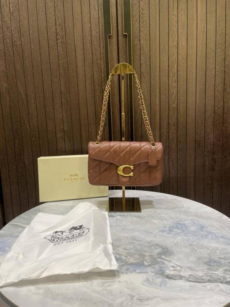 Coac quilted tabby shoulder bag 26 with box 918