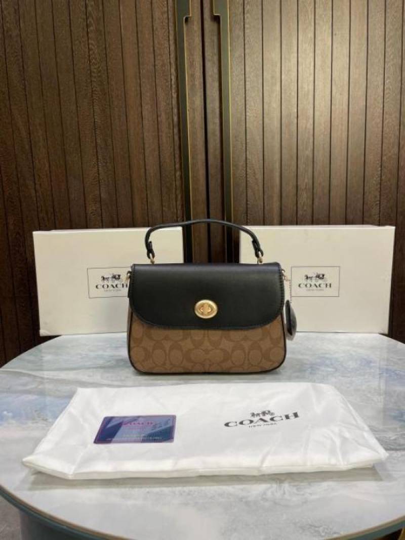 Coac Marlie Top Handle Satchel In Signature Canvas With box 606