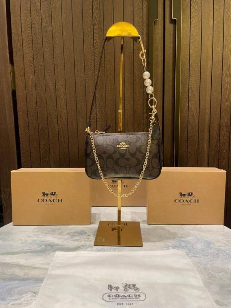 coac Nolita shoulder bag with pearl charm with box etc...984