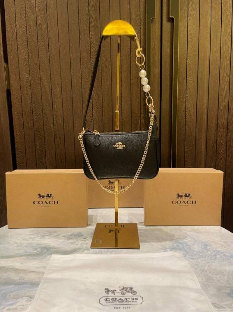 coac Nolita shoulder bag with pearl charm with box etc...983