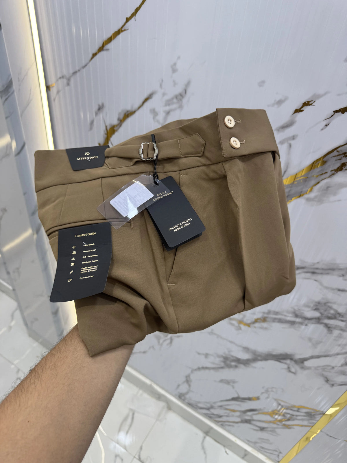 Astern Dion Cream Imported Korean Trouser