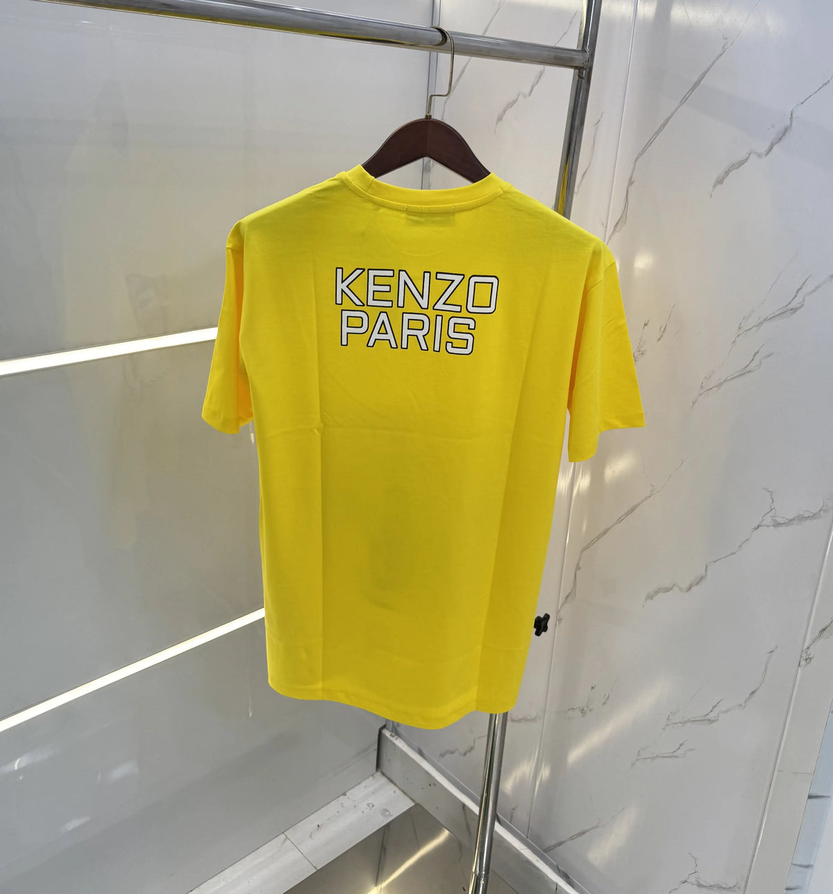 Kenzo Yellow Printed Imported Oversized T-Shirt