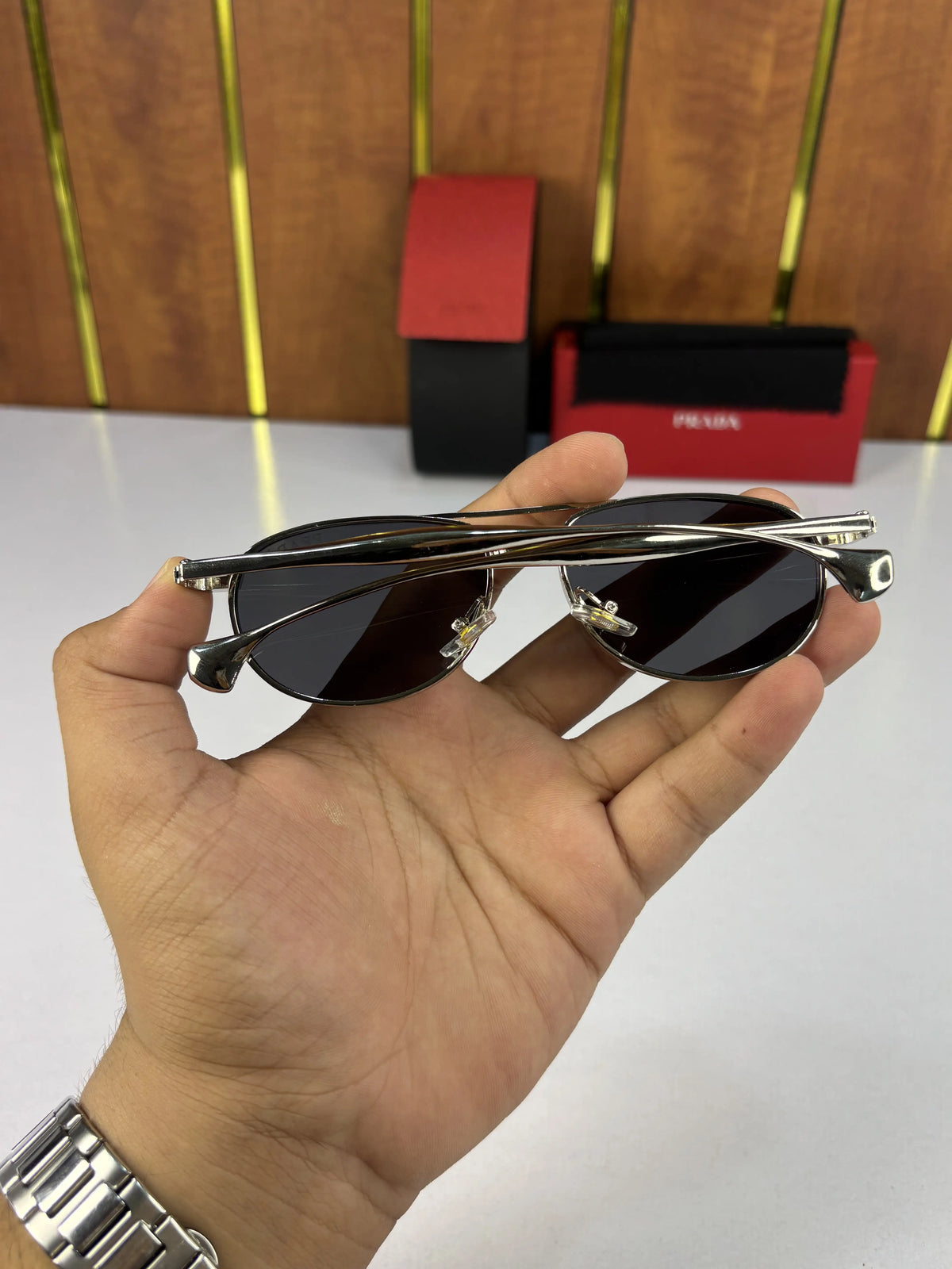 Prada Silver Black