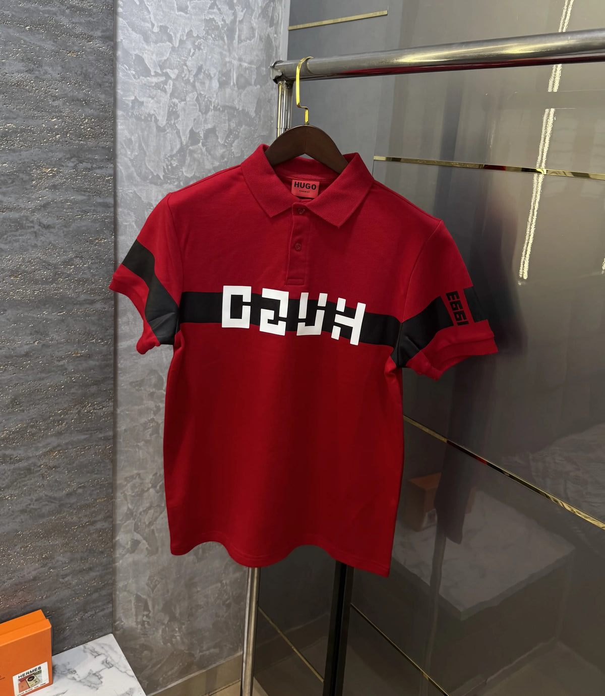 Hugo Bos s Red Logo Work Premium Polo T-shirt