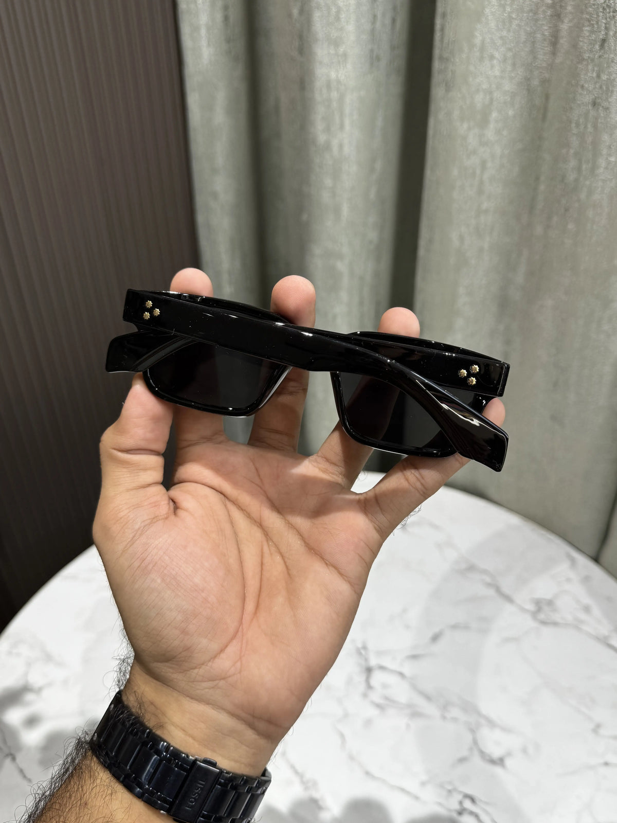 Jacques Marie Mage All Black Premium Shades 8802