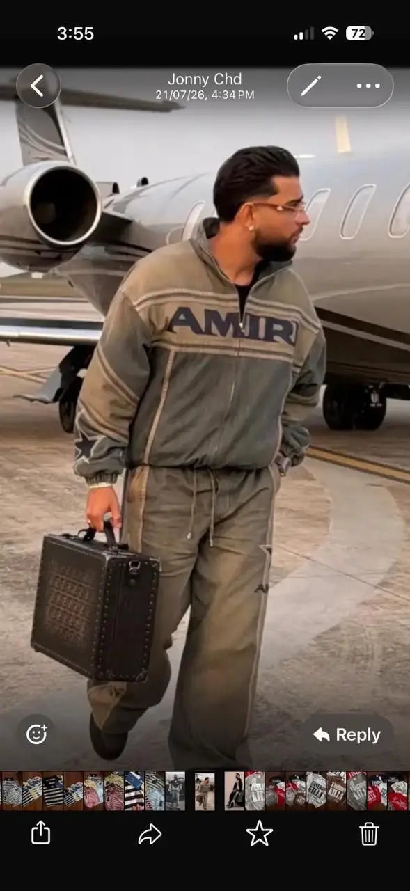 Amir i Blue Karan Aujla Imported Bomber Jacket