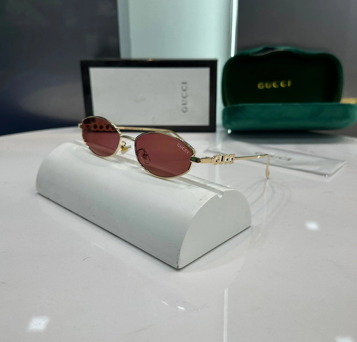 Gucc i Gold Pink Premium Shades 2827