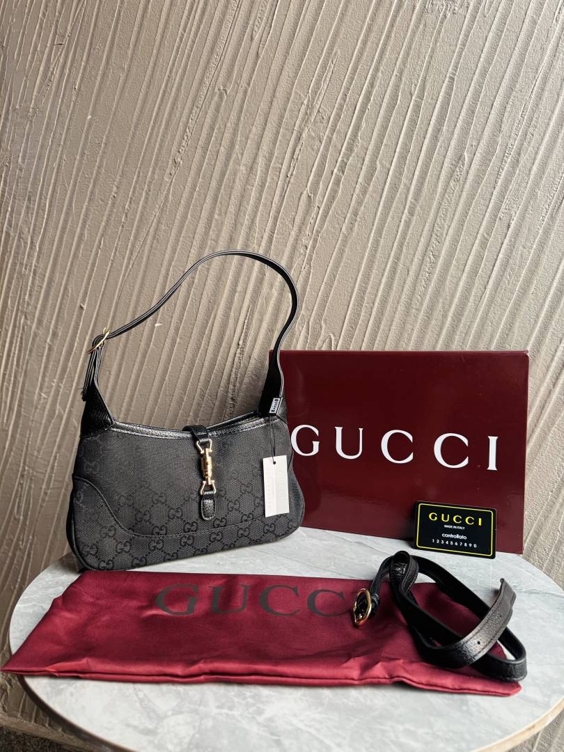 Gucc Jackie Slim Shoulder Bag Extra Long Belt Premium Quality With Og Magnet Box-8663137