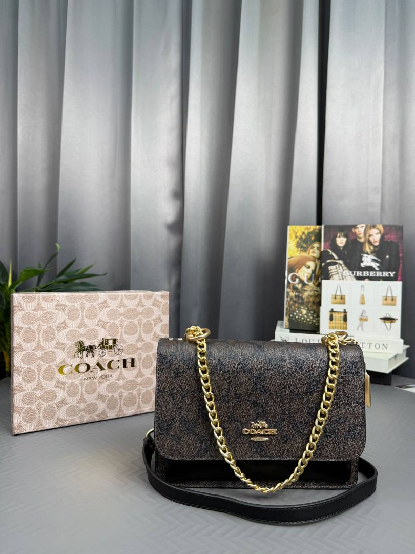 Coacch Mini Klare Crossbody Bag With metal kitchen Og Box & Dust Bag (PREMIUM QUALITY)-83416
