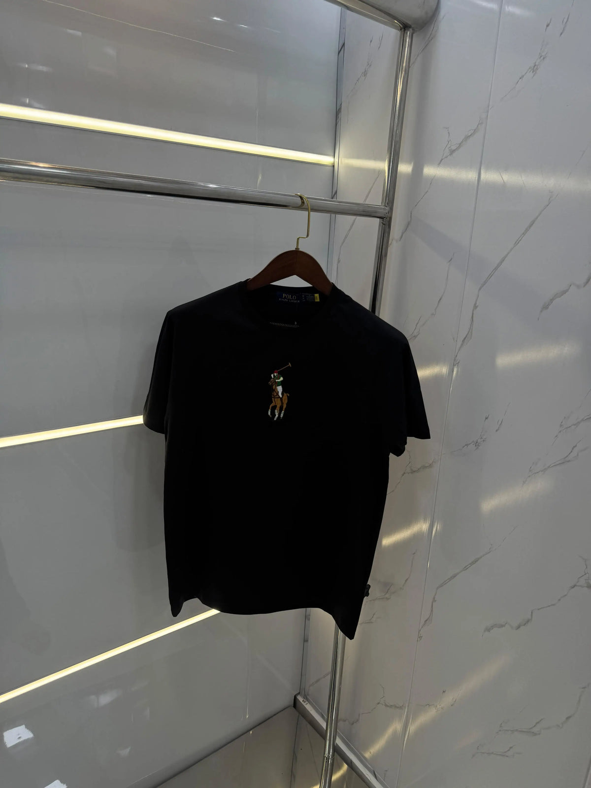Ralp h Lauren Balck Embroidery Logo premium Polo T-shirt