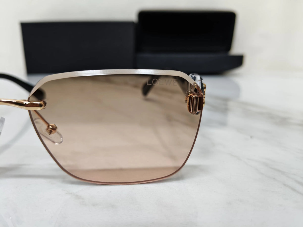 LOEWE 18333 PEACH PINK SHADED BLACK