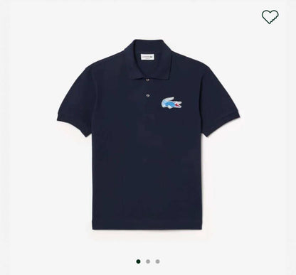 Lacost e Navy Blue Logo Work Premium Polo T-Shirt