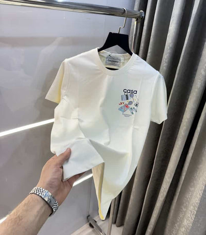 Casablanca off white B Back Print Imported T-Shirt