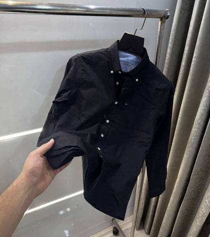 Tomm y Hilfiger Black Classic Premium Shirt