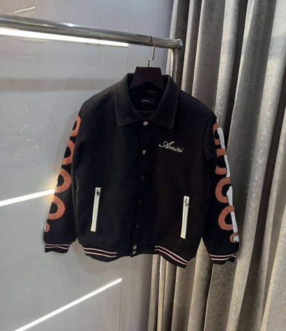 AMIR I Black Designer Gill Edition Imported Varsity Jacket