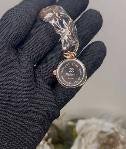 Chane L Bracelet Designer Copper Grey Dial Premium Watch