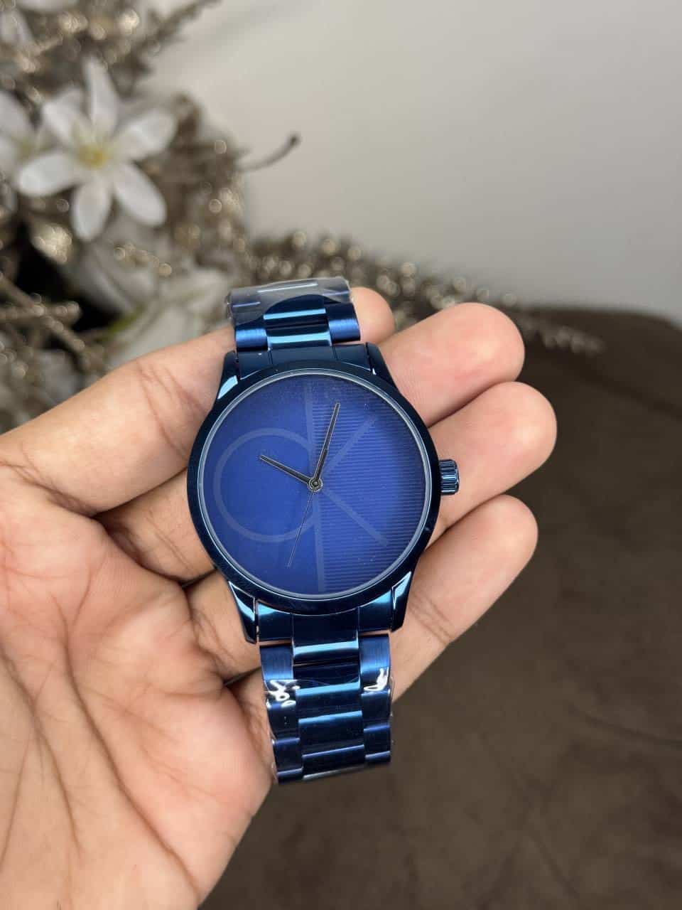 Calvin  KLeIn Royal Blue Quartz Premium Metal Watch