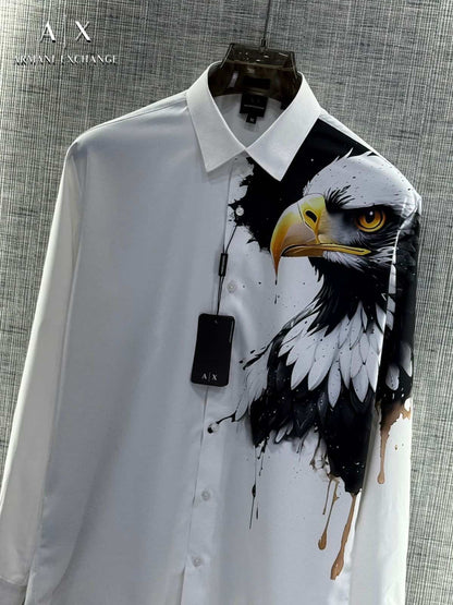 Arman i EXchange White Eagle Print Imported Shirt