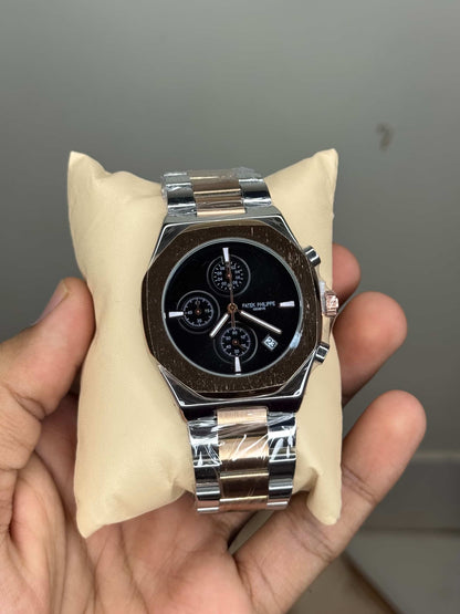 Patek  Philippe Dual Black Chronograph Premium Watch